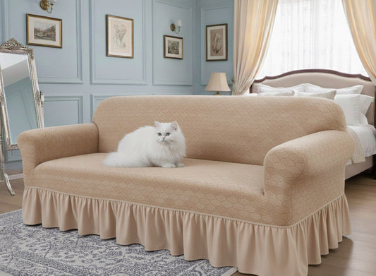 Butterfly Stretch Printed Sofa Cover - Skin