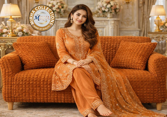 Mesh-Bubble Turkish Style Sofa Cover - Copper